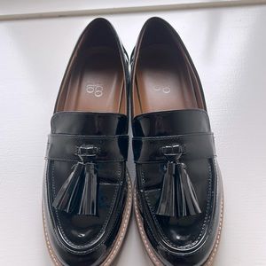 Black patent Chunky loafers Franco Sarto! Super comfy… run big